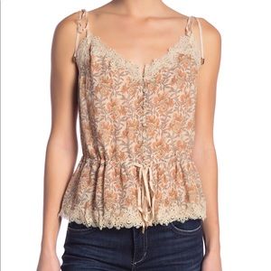 Paige denim floral crop top